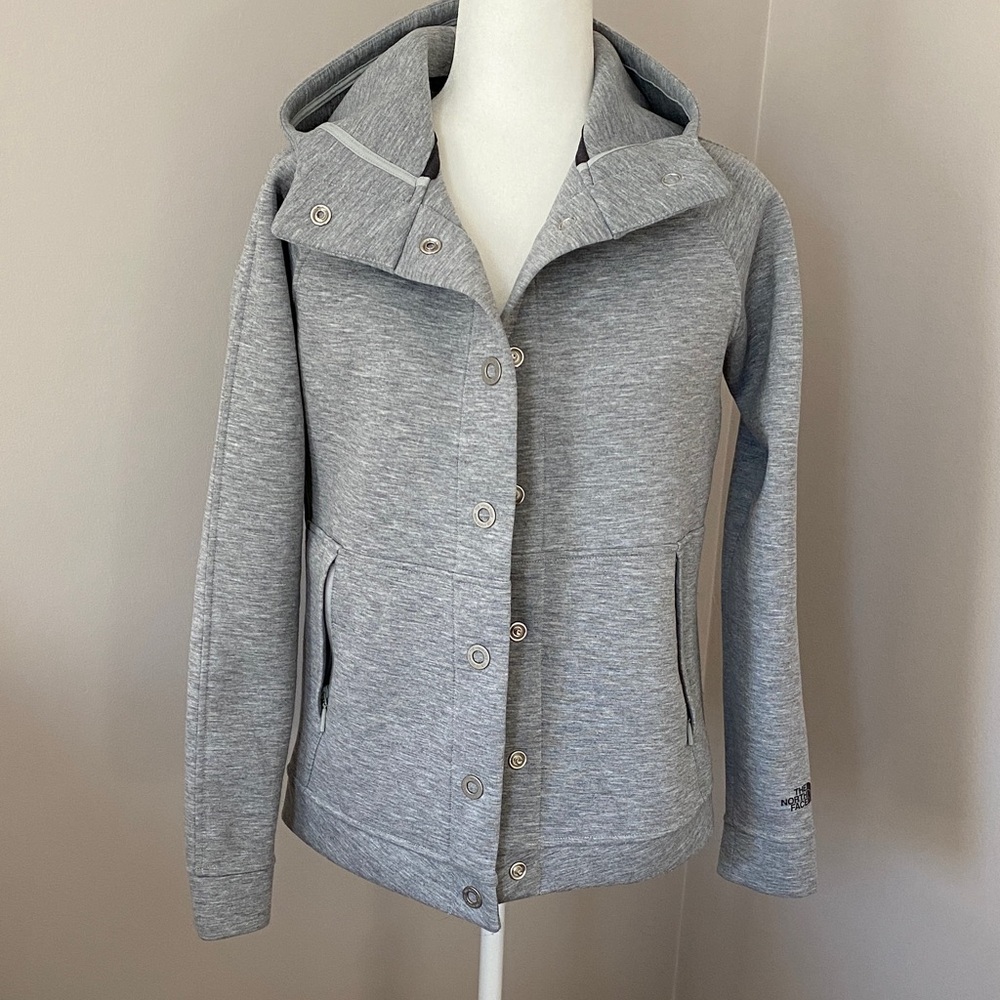 The North Face Gray Logo Sweatshirt/Jacket